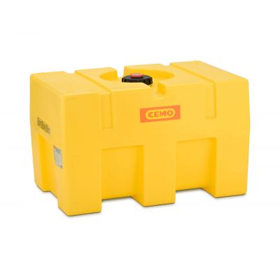 Box-shaped tank, PE, coloured yellow