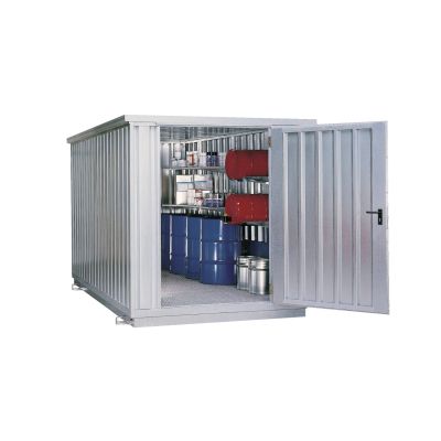 Safety storage container SRC 2.1N galvanised, door: narrow side 