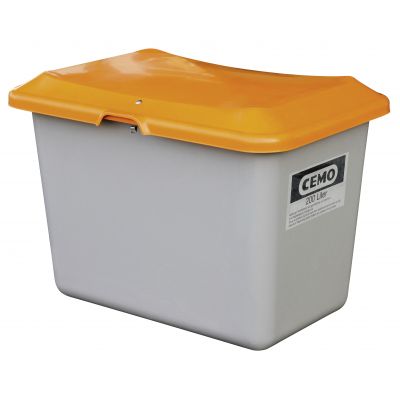 GRP Grit container Plus3 200 l, grau/orange