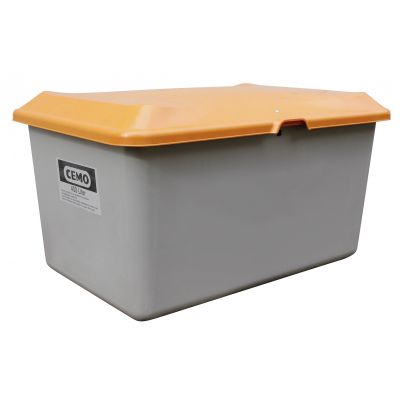 GRP Grit container Plus3 400 l, grey/orange