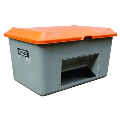 GRP Grit container Plus3 400 l, grey/orange