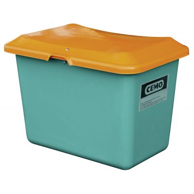 GRP Grit container Plus3 200 l, green/orange