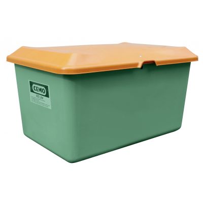 GRP Grit container Plus3 400 l, green/orange