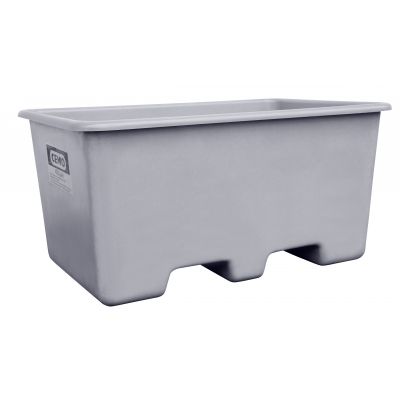 Underride rectangular container GRP 400 l grey