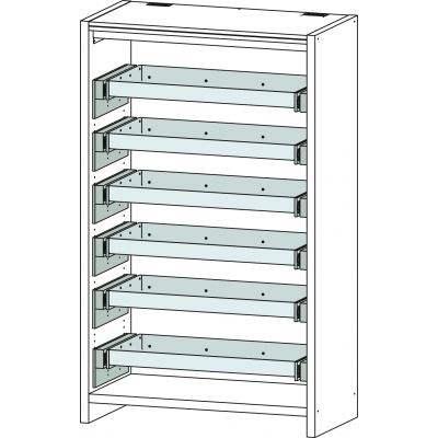 Secure cabinet 6/20 - FWF 90 F-SAFE, 6 full drawers