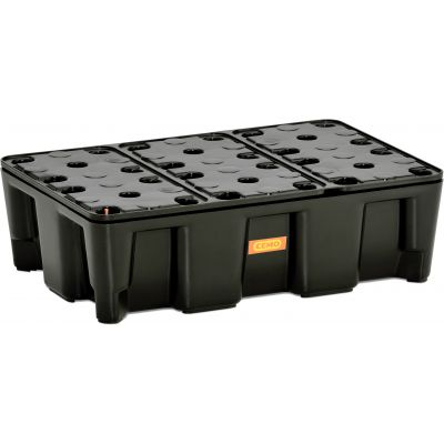 PE sump pallet 25 HD with PE grating – without approval
