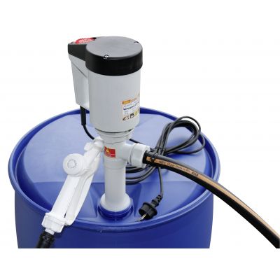 Drum pump set ECO-1 with manual delivery valve, max. 80 l/min