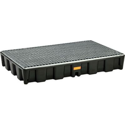 PE spill pallet 120HD with galvanised steel grating