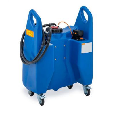 Transfer trolley Blue 130 L with CAS battery