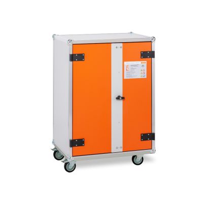 Battery charging cabinet Premium Plus 8/10 with castors feet, 1-phase – lockEX