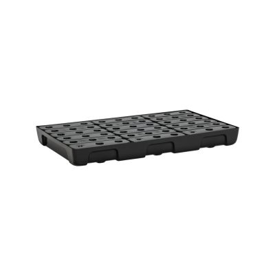 PE spill tray for small containers 10/6 with PE grating