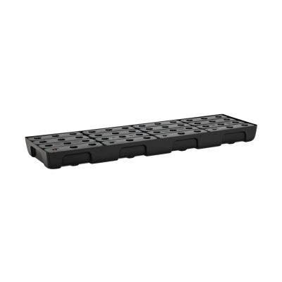 PE spill tray for small containers 13/4 with PE grating
