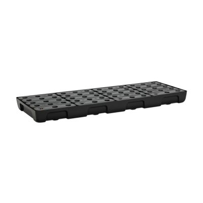 PE spill tray for small containers 13/5 with PE grating