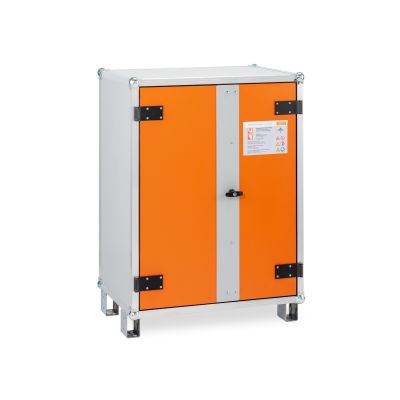 Battery charging cabinet Basic 8/10 with stacking feet, 1-phase – lockEX