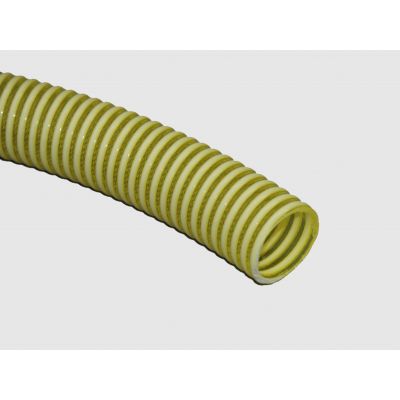 Plastic hose with helical reinforcement