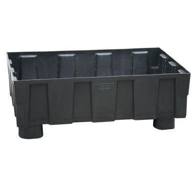 PE sump pallet 205/2 with 4 feet with approval
