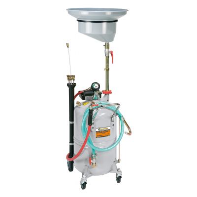 Pneumatic oil suction unit, 90 l, with collection hopper