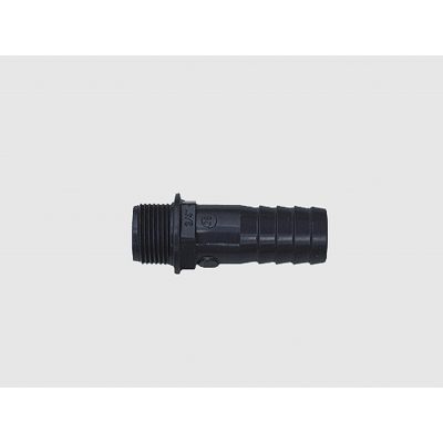 Threaded nipple (PVC) with hose nozzle for hose 2"