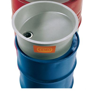 GRP funnel without hinged lid for 60 l drum