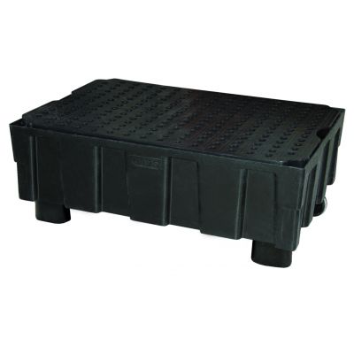 PE sump pallet 205/2 with 4 feet with approval