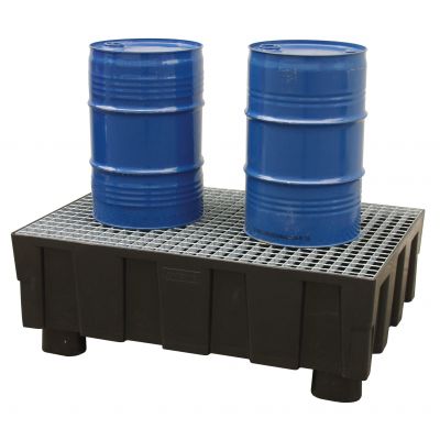 PE sump pallet 205/2 with 4 feet without approval