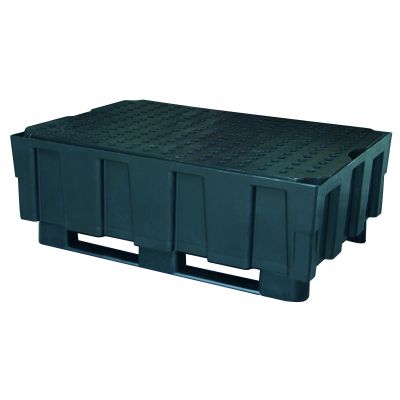 PE sump pallet 205/2 with 2 runners without approval