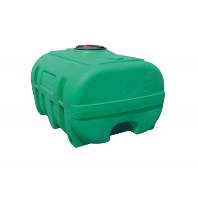 PE tank, green, 600 l, with baffles