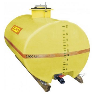 Oval tank GRP 2000 l, short with recess, dome centre