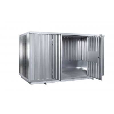 Safety storage container SRC 1.1N galvanised and painted, door: long side 