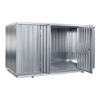 Safety storage container with natural ventilation