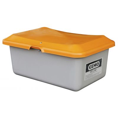 GRP Grit container Plus3 100 l, grey/orange