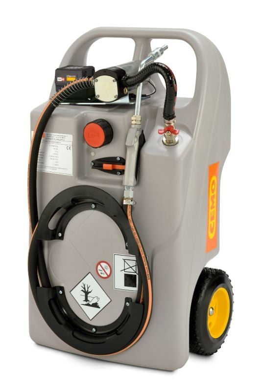 Smeermiddelwagen 60 l CAS zonder accu + lader
