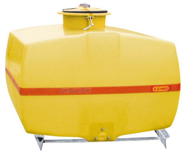 Trunk-shaped tank 3000 L, flap lid displaced to the side, with transverse