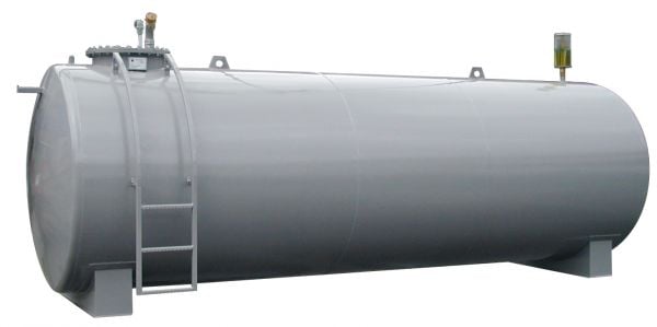 Steel tank diesel filling sta. 15000 l, DIN 6616/D