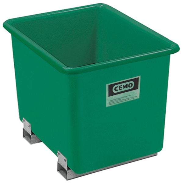 Rechthoekige container 550 l, groen