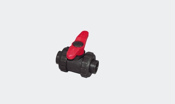 Plastic ball valve with inside thread