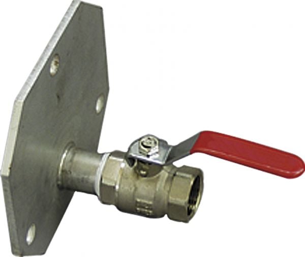 Discharge valve ¾" IT 100mm, with flange