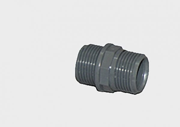 Double nipple (PVC) 1 ½"