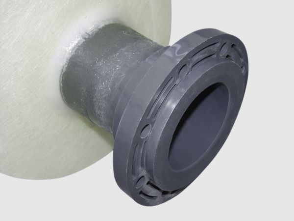 DIN flange laminated PVC Nw40