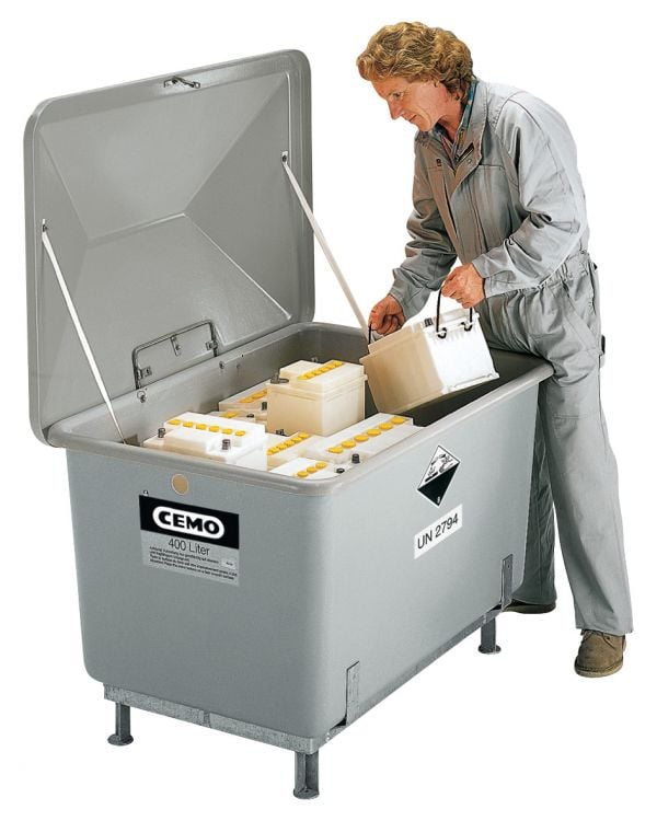 Gebruikte accubak 200 l
