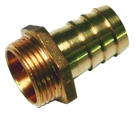 Hose nozzle G 1" a-19 mm, brass, with O-ring