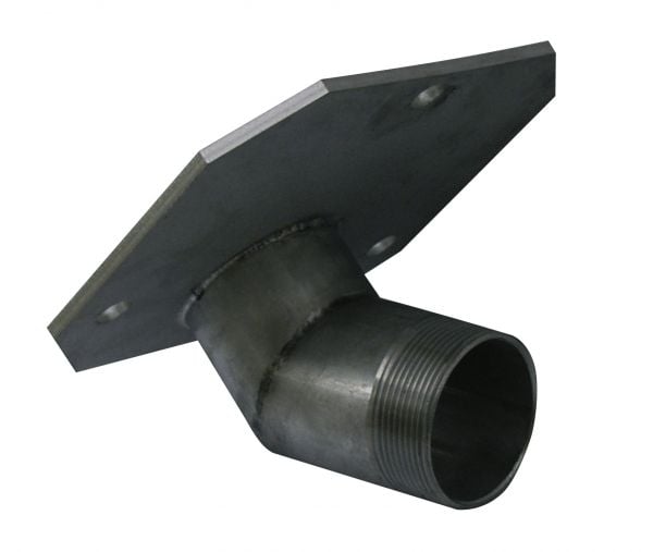 Stainless steel flange plate 3" ET, for discharge 100mm
